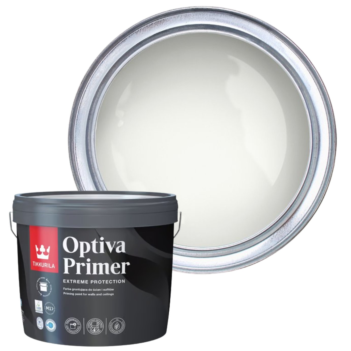 Tikkurila Walls and Ceilings Matt Optiva Primer 2.7L - White