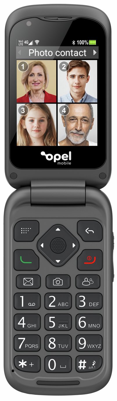 SIM Free Opel Mobile TouchFlip Mobile Phone - Black & Silver