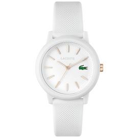 Buy Lacoste Ladies 12 12 Mark White Strap Watch Womens watches Argos