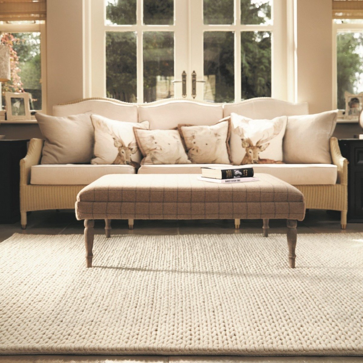 Mega Flooring White Plain Plain Rug - 160 x 230cm