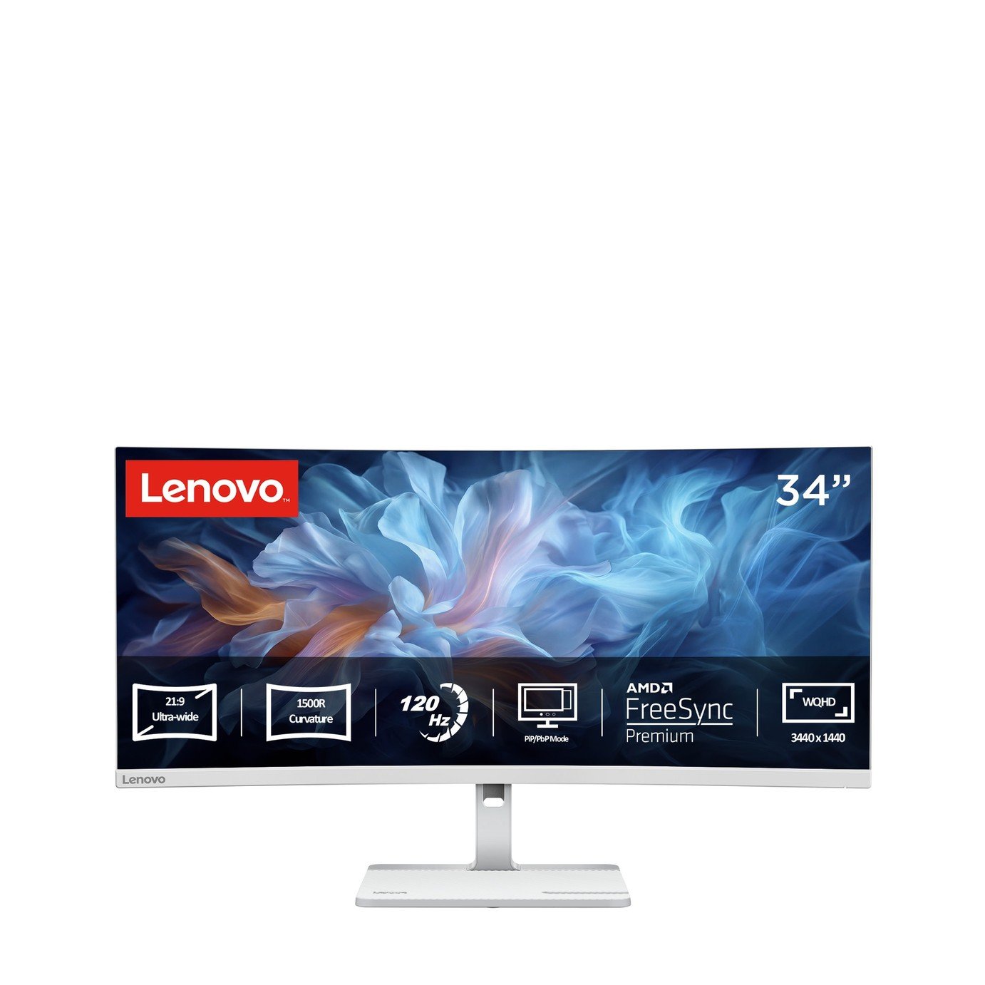 Lenovo 34 Inch 68F0GAC3UK 120Hz QHD Monitor