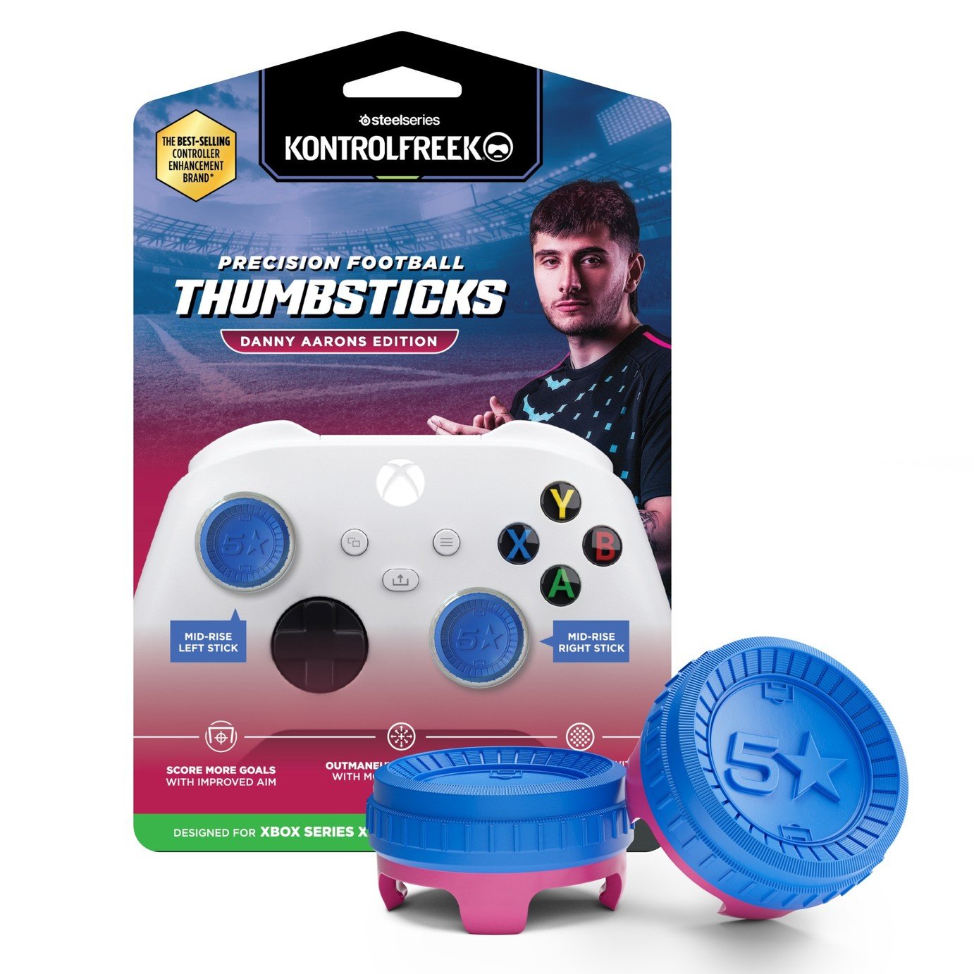 KontrolFreek Precision Football Thumbsticks For Xbox - Danny Aarons Edition