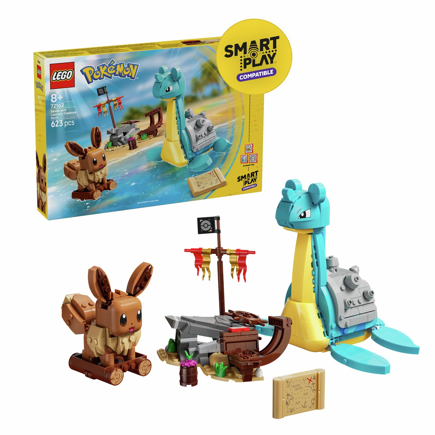 LEGO Pokémon SMART Play: Eevee and Lapras's Treasure Hunt 72162