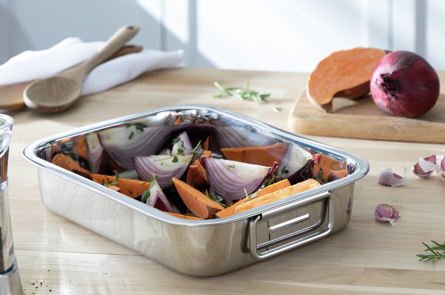 Habitat 30cm Stainless Steel Roasting Tin