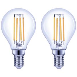 Argos Home 3.4W Filament LED Globe SES Light Bulb - 2 Pack