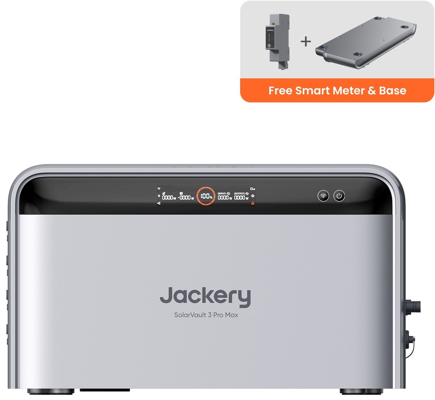 Jackery SolarVault 3 Pro Max Solar Battery & Free Base and 1P Smart Meter