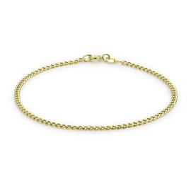 Revere 9ct Gold Classic Hollow Curb Chain Bracelet