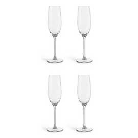 Habitat Portofino Set of 4 Champagne Flutes
