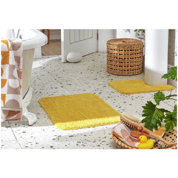 Buy Ochre Yellow Bobble X-Large Bath Mat from Next USA