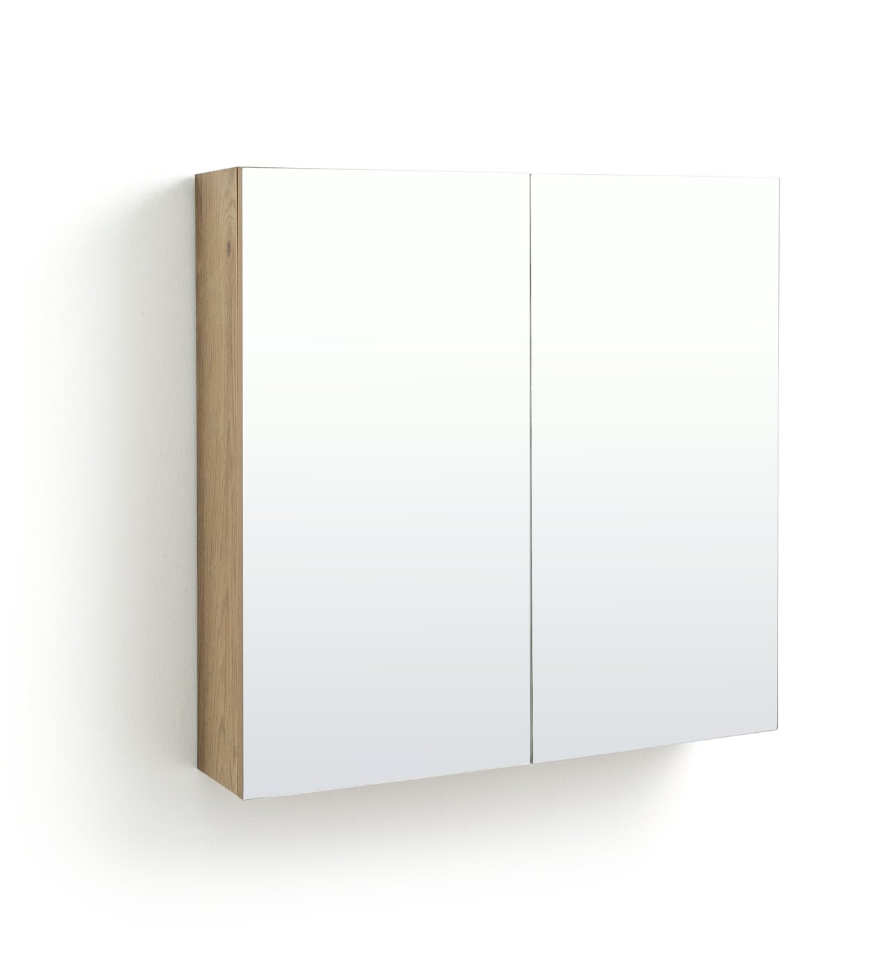 Argos Home Loft Living 2 Door Mirrored Cabinet - Oak