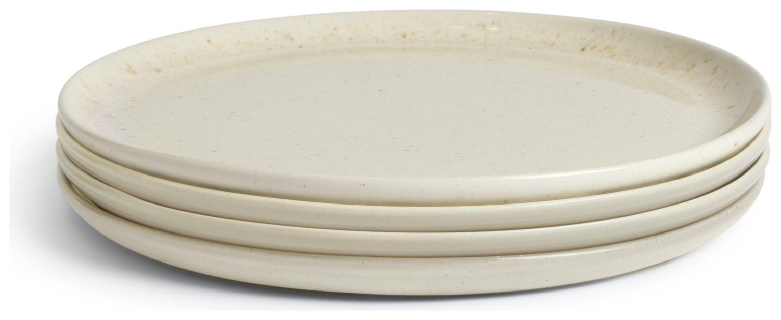 Buy Habitat Addison Piece Stoneware Side Plate White Argos