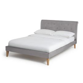 Habitat Anders Kingsize Fabric Bed Frame - Grey