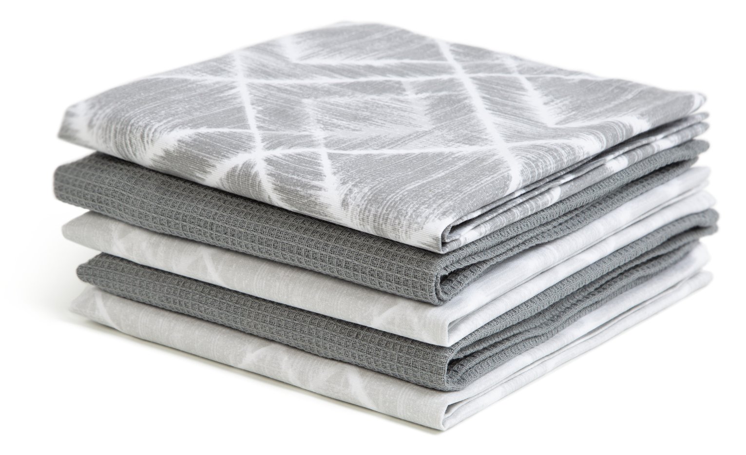 Habitat Glamour Pack of 5 Tea Towels