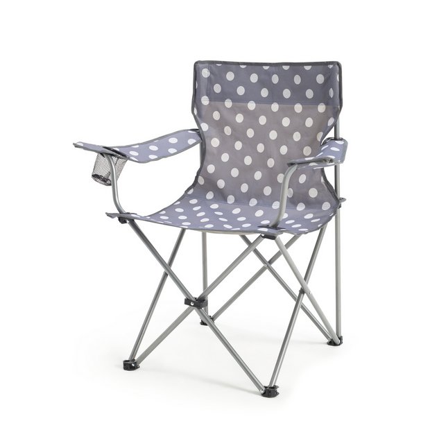 Buy Pro Action Folding Camping Chair Polka Dot Camping chairs Argos