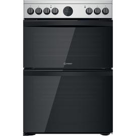 Indesit ID67V9HCX/UK 60cm Double Oven Electric Cooker