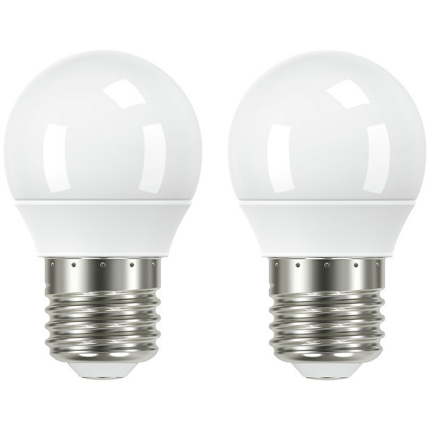 Buy Argos Home 4.2W LED Mini Globe ES Light Bulb 2 Pack Light bulbs Argos