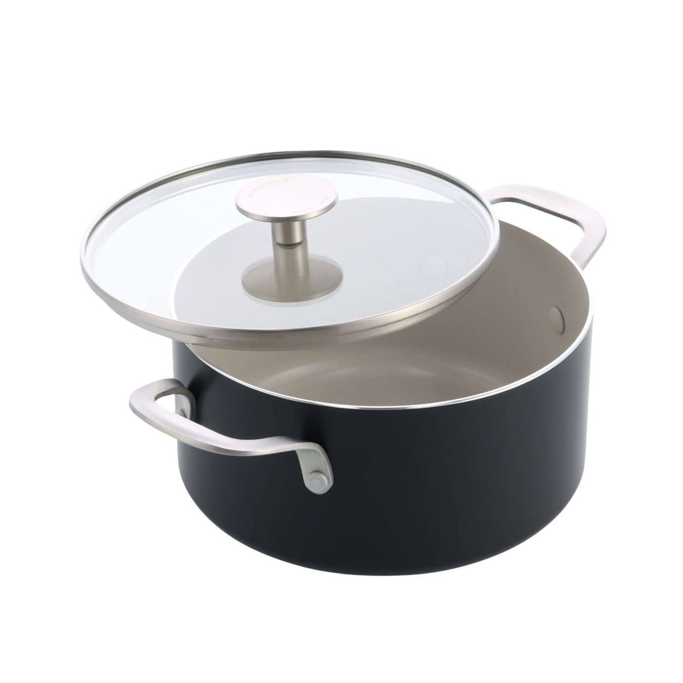 KitchenAid Black Aluminium 20cm Casserole Dish