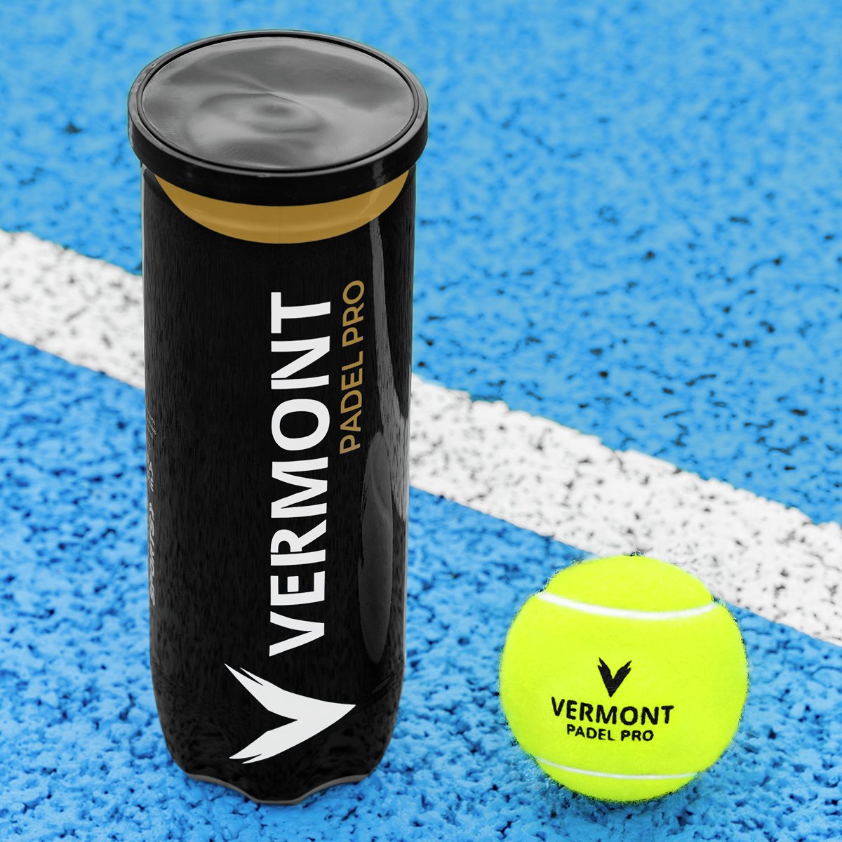 VERMONT Padel PRO Balls - 3 Balls