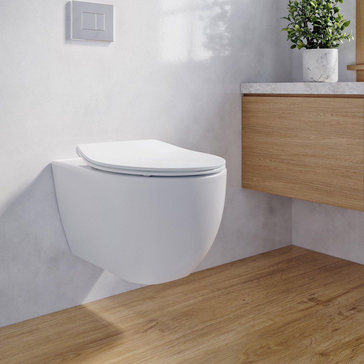 Bemis Click and Clean Toilet Seat - White