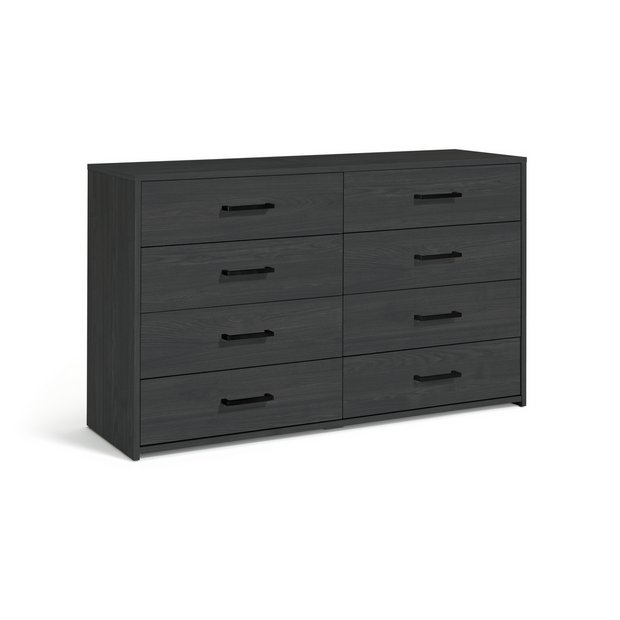 Black gloss chest of deals drawers argos