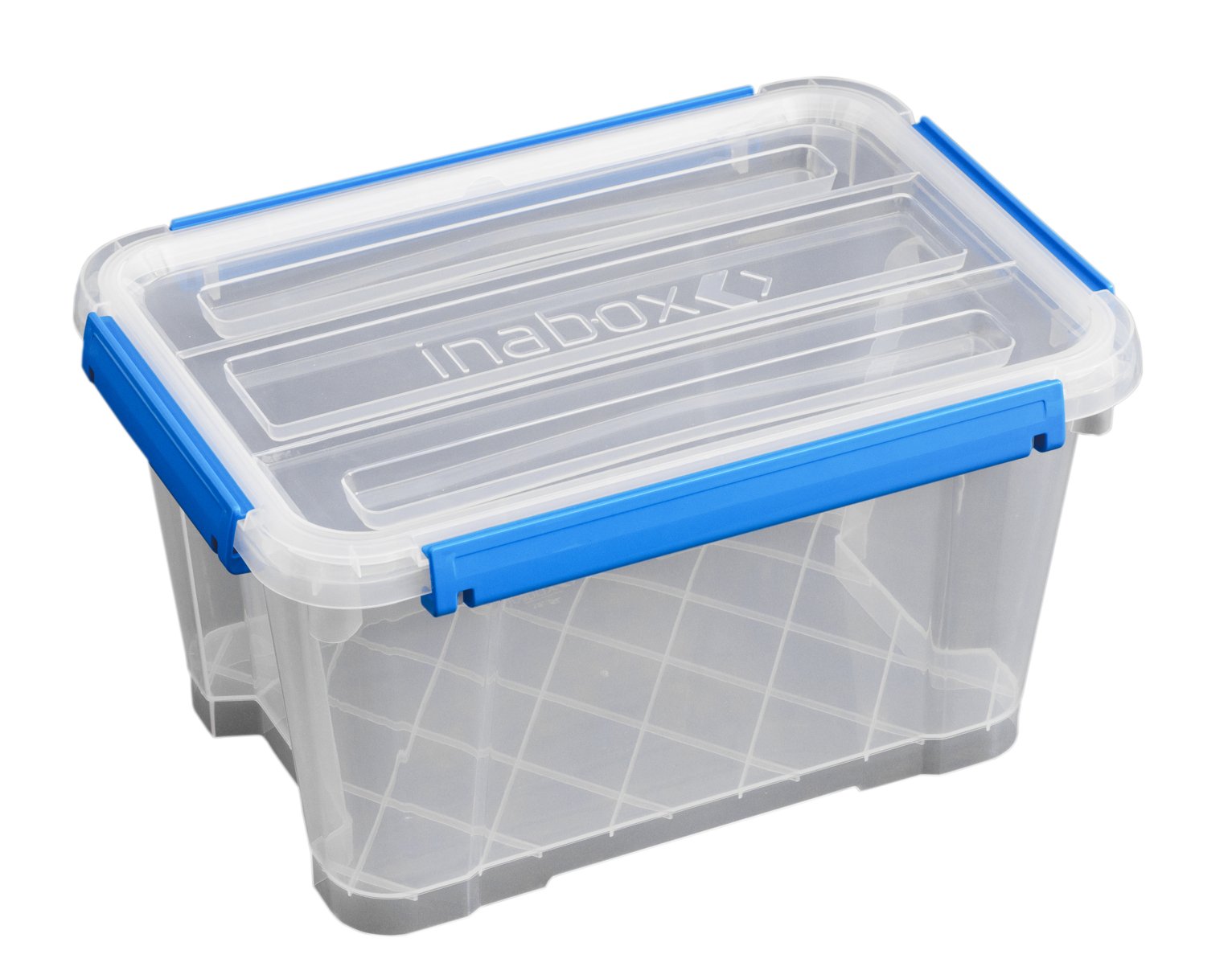 Inabox 12.5L Plastic Waterproof Sealed Storage Box - Clear