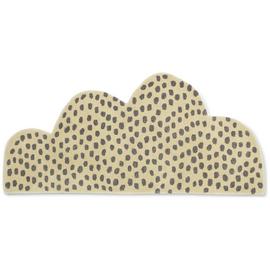 Habitat Kids Cloud Shaped Wool Rug - Cream - 150x67cm