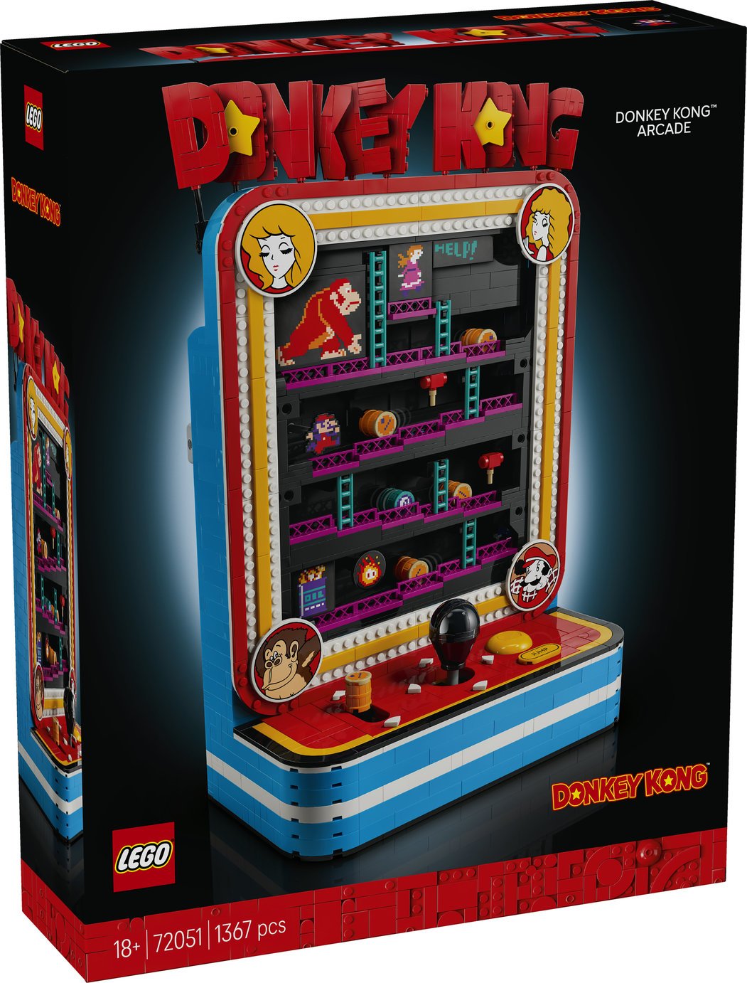 LEGO Donkey Kong Arcade Building Set for Adults 72051