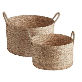 Habitat Open Weave Baskets - Natural - Set of 2