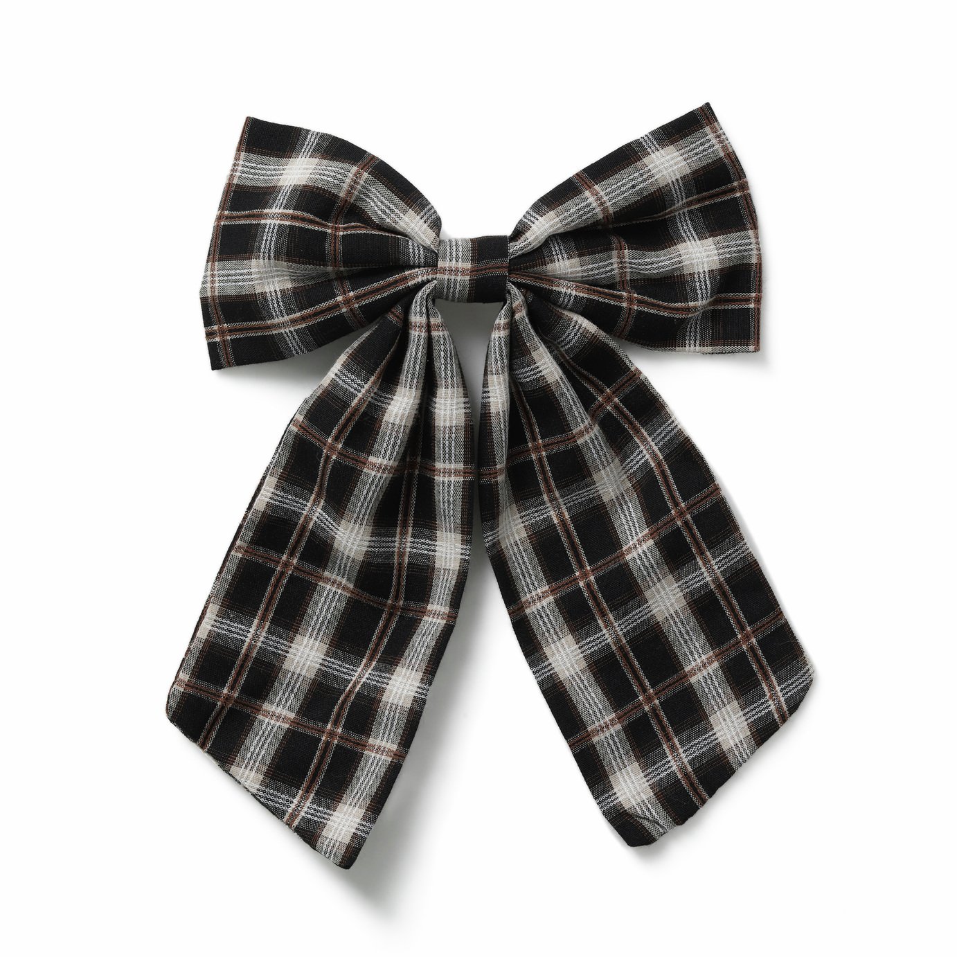 Freedom Oversized Checked Bow Hair Clip