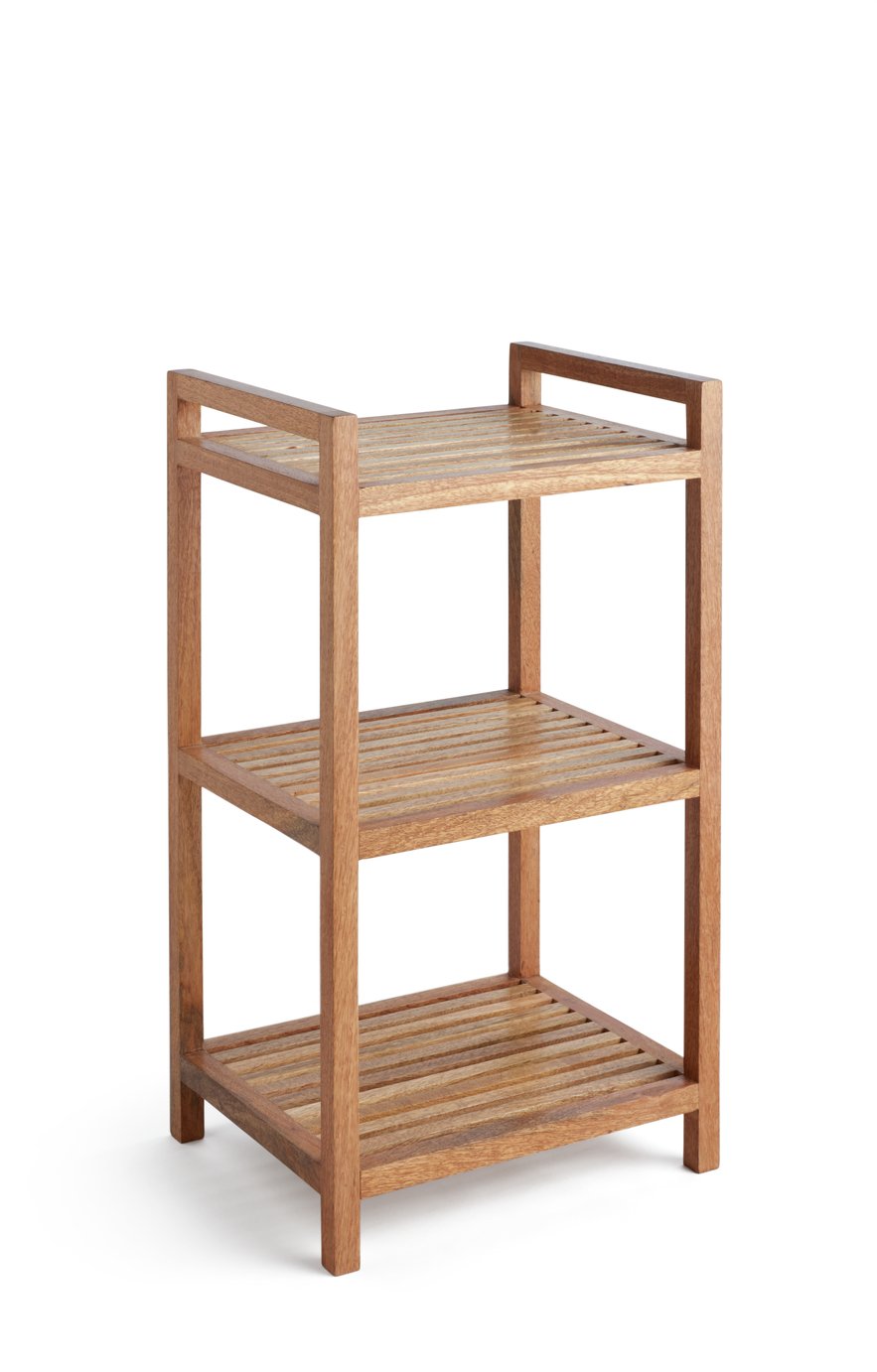 Habitat Mango Wood Bathroom Storage Shelf Unit - Natural