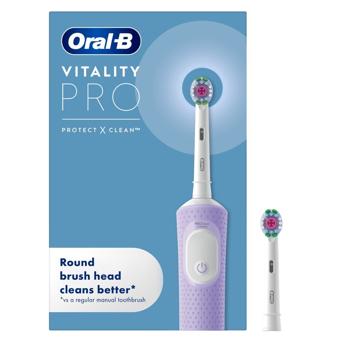 Oral-B Vitality Pro Electric Toothbrush + 1 Head - Purple