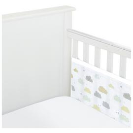 Buy BreathableBaby 2 Sided Classic Cot Liner Grey Cot and bed