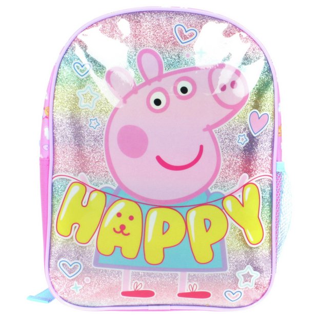 Toddler Girls Peppa Pig Glitter Rainbow Lunch Box