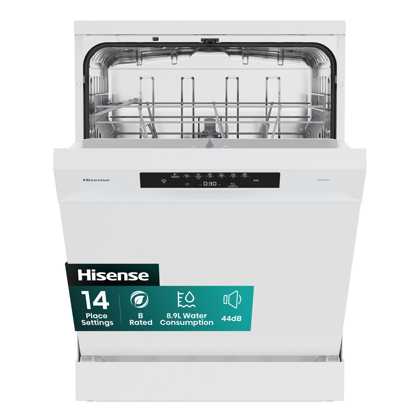 Hisense HS642B90W Full Size Dishwasher - White