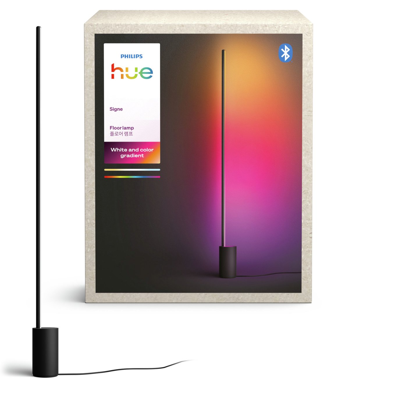 Philips hue Metal LED Floor Lamp - Black