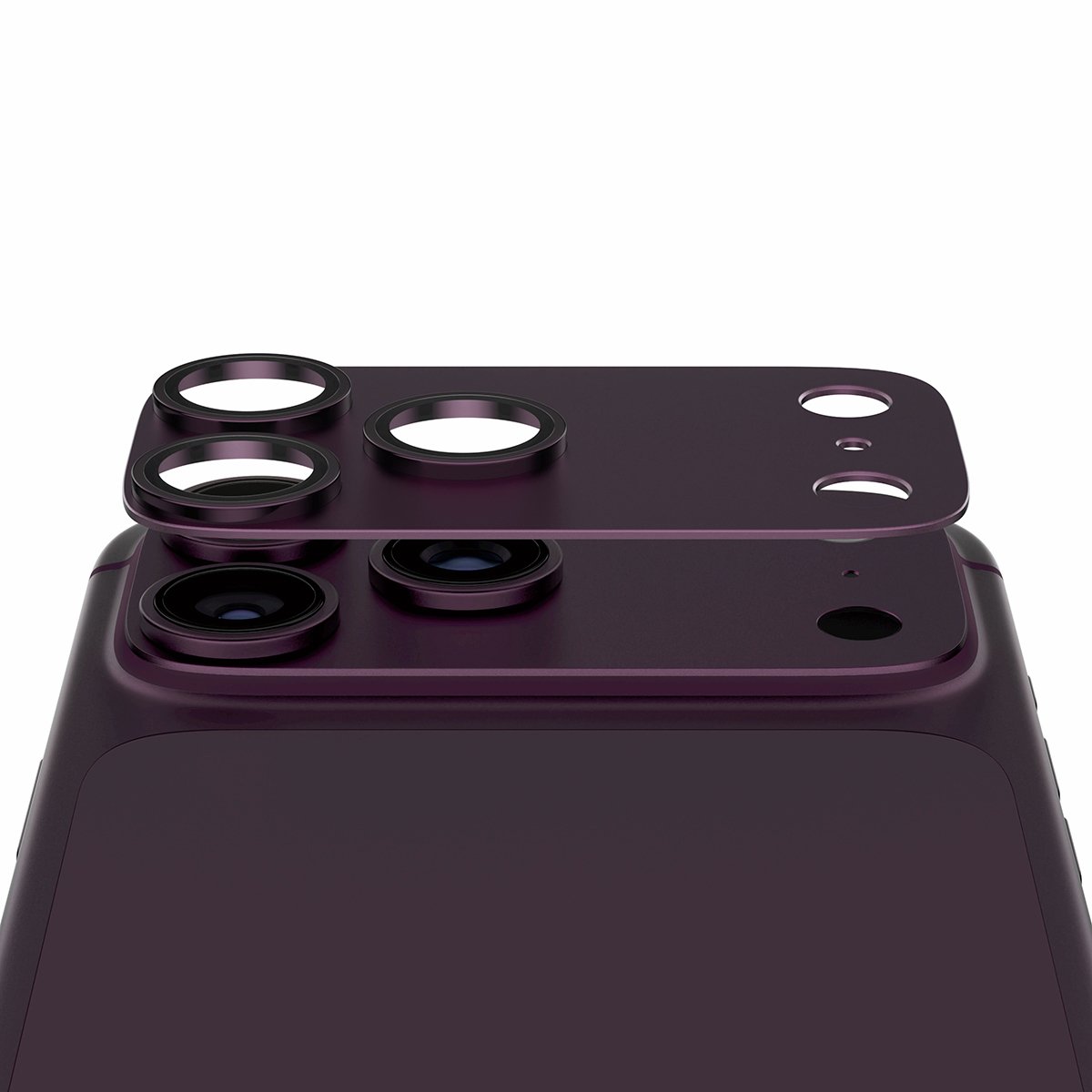 PanzerGlass Fender iPhone 18 Pro Max Camera Protector - Dark Cherry