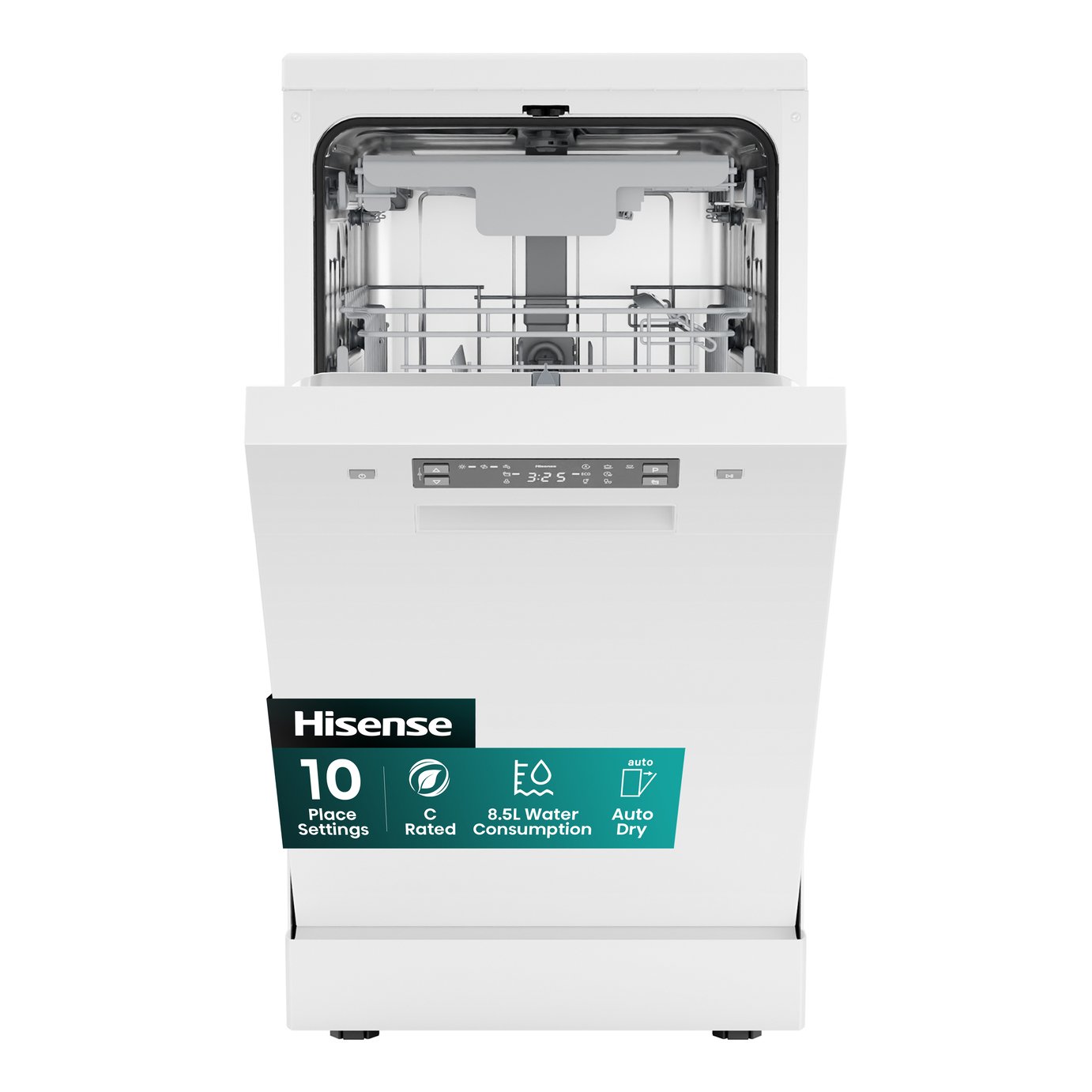 Hisense HS523C15WUK Slimline Dishwasher - White