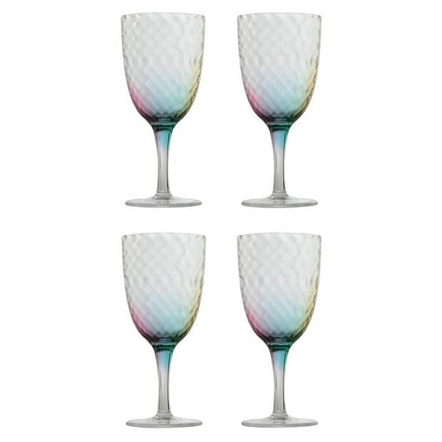 Buy Habitat Modern Glam Plastic Picnic Goblet-Pack of 4 | Outdoor dinnerware and cutlery | Habitat