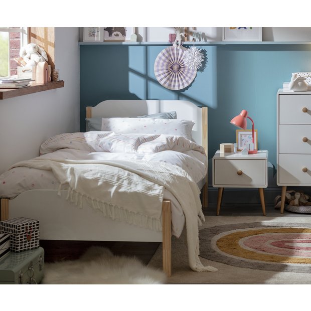 Argos white single bed frame best sale