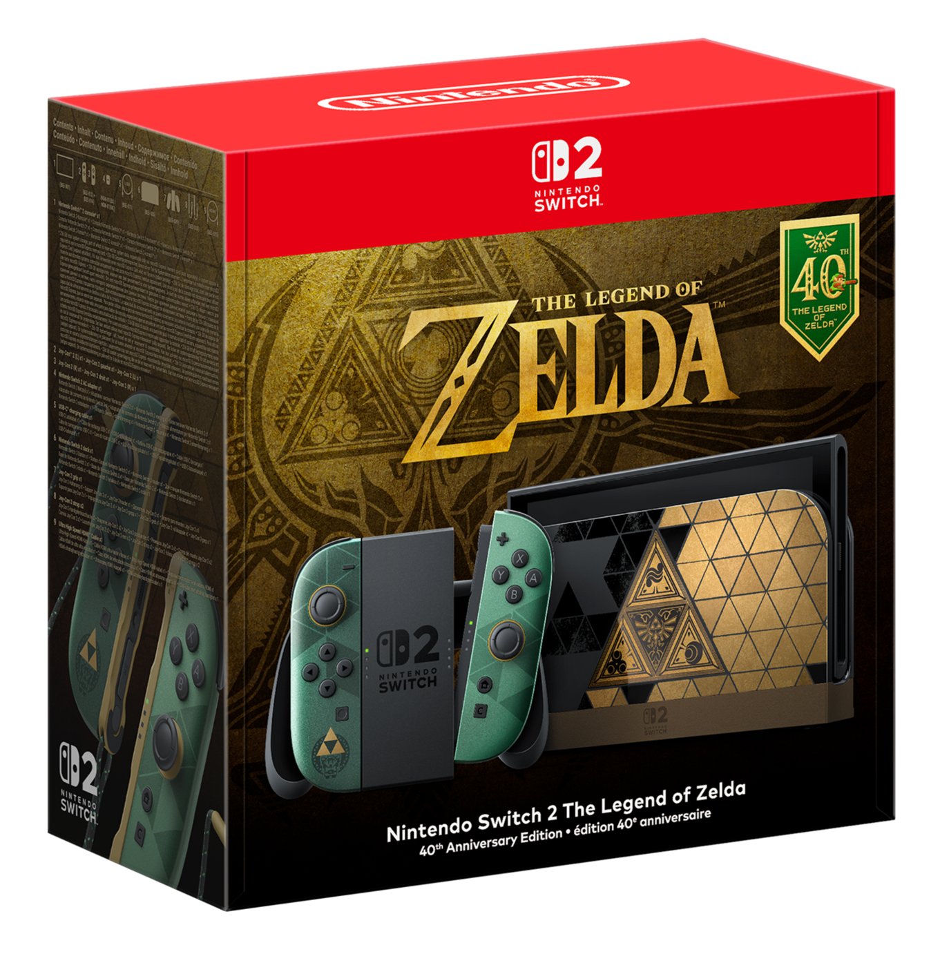 Nintendo Switch 2 The Legend of Zelda 40th Anniversary Edition Console Pre-Order