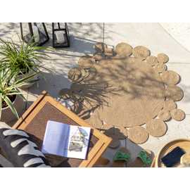 Habitat Circular Natural Outdoor Rug