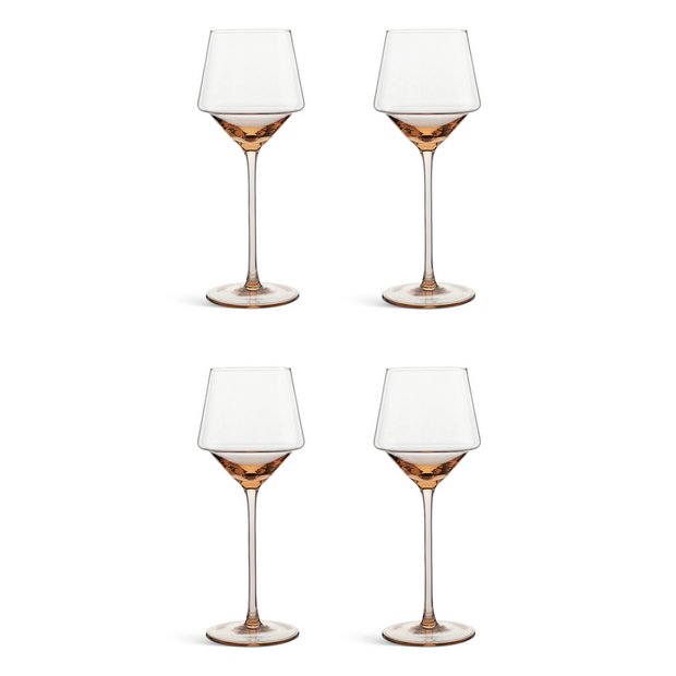 Buy Habitat Sahara Set of 4 Wine Glasses | Glassware | Habitat