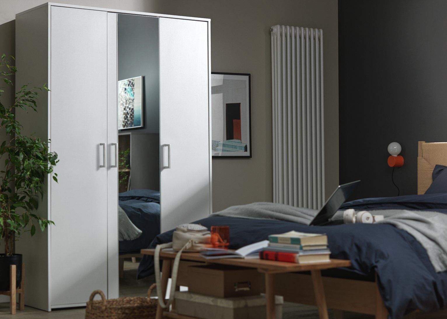 Argos Home Oslo 3 Door Mirror Wardrobe