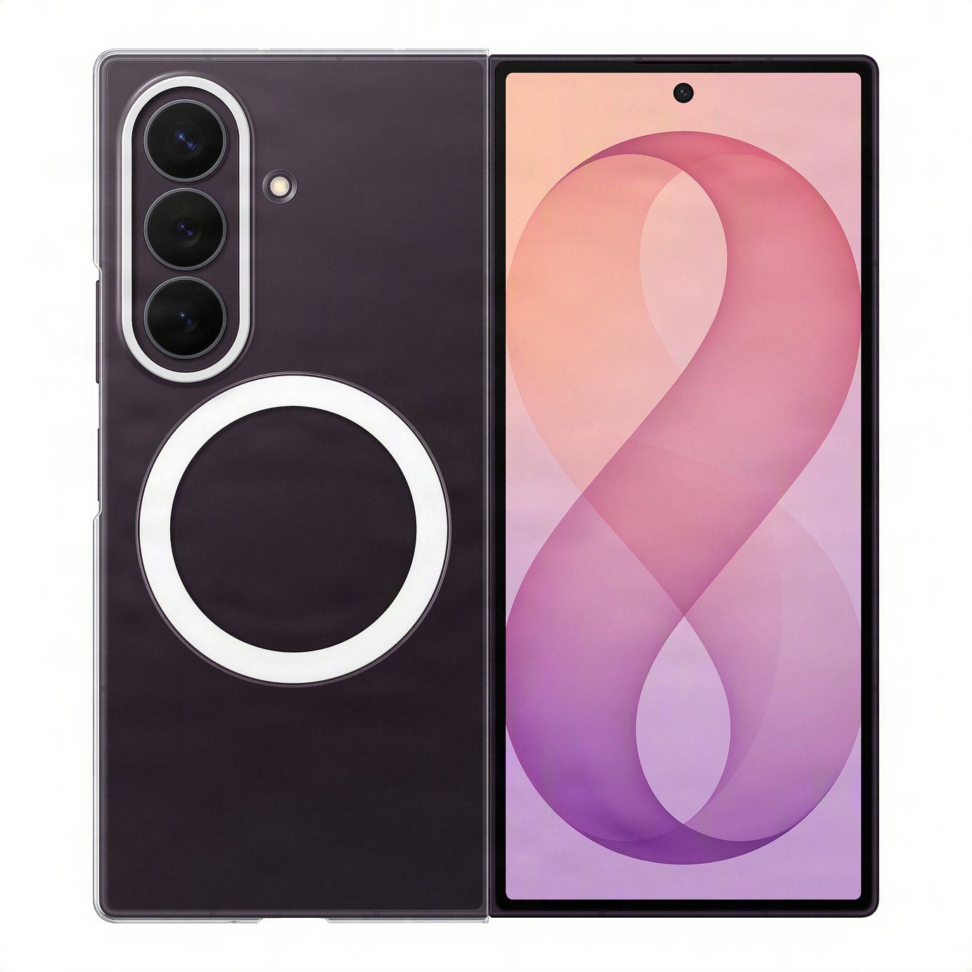 Samsung Galaxy Z Fold8 Ultra Magnet Phone Case - Clear Pre-Order