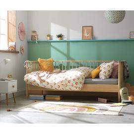 Habitat Kids Knox Spindle Day Bed Frame With Mattress -Birch