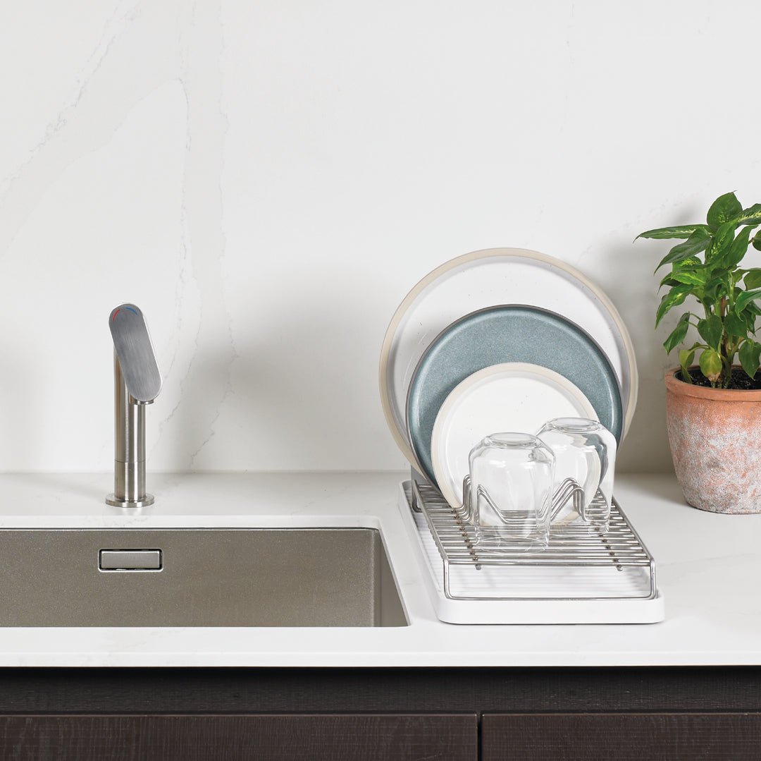 ReBorn Compact Draining Rack - White