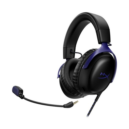 HyperX Cloud III PC, PS, Xbox, Switch Wired Gaming Headset - Black & Blue