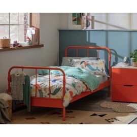 Habitat Kids Jett Single Metal Bed Frame & Mattress - Orange