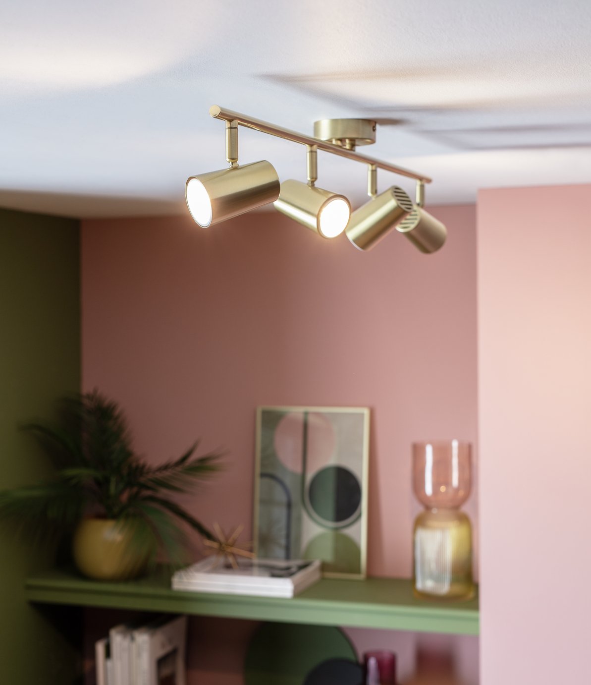 Argos Home Este 4 Light Bar Light - Brass