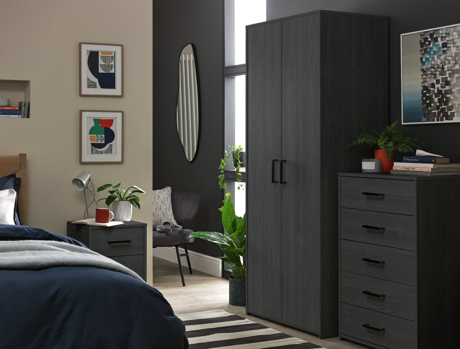 Argos Home Oslo 3 Piece 2 Door Wardrobe Set